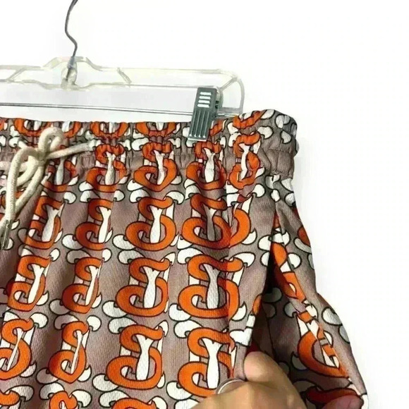 Mondaysuck Men’s Shorts Streetwear L Print Casual Embroidered Hip-Pop Drill - Picture 6 of 7